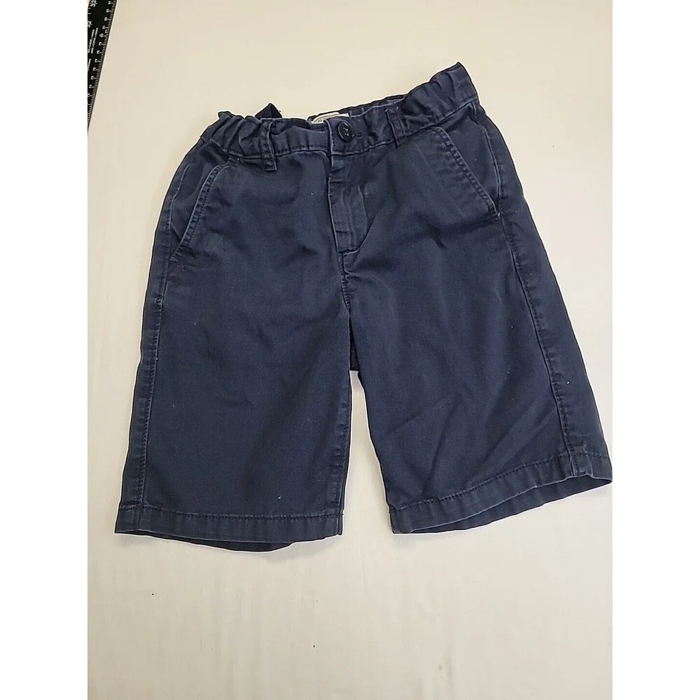 Children's Place Boys Size 7 Navy Blue Uniform Shorts Adjustable Waist School